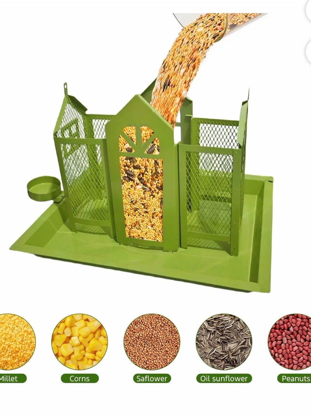 Outdoor Metal Mesh Wild Bird Feeder House - Picture 2 of 13